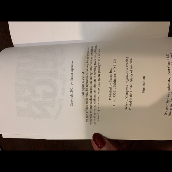 Signed Nestor Aparicio  Purple Reign Balto Ravens - Picture 6 of 9